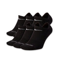 Nike Everyday Plus Cushioned No-Show Socks (6 Pairs) — Black